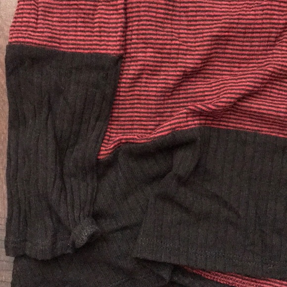 High low red and black stripe tunic - Picture 3 of 3